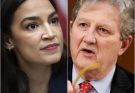 “Say one more dumb word, old boy, and I’ll embarrass you on national TV,” AOC fired across the chamber, her voice cutting through the air like a blade. Conversations died mid-sentence as she leaned forward, a razor-thin smile hinting she was ready to torch Sen. Kennedy’s credibility in real time. But Kennedy didn’t blink. He stood deliberately, locking eyes with her in a stare so steady it felt preloaded with impact. The tension coiled tight enough to snap. “You want embarrassment?” he replied evenly, stepping toward the microphone with unhurried confidence. “Try surviving this.” A murmur rolled through the Senate—equal parts shock and anticipation. AOC’s smile flickered for a split second. Then Kennedy dropped a verbal grenade that detonated into audible gasps, scattered laughter, and stunned silence. Reporters pounded their keyboards as if racing a deadline siren. In less than half a minute, the energy shifted: AOC bristling, Kennedy composed, and the entire chamber crackling with electric disbelief.