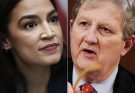 “Say one more dumb word, old boy, and I’ll embarrass you on national TV,” AOC fired across the chamber, her voice cutting through the air like a blade. Conversations died mid-sentence as she leaned forward, a razor-thin smile hinting she was ready to torch Sen. Kennedy’s credibility in real time. But Kennedy didn’t blink. He stood deliberately, locking eyes with her in a stare so steady it felt preloaded with impact. The tension coiled tight enough to snap. “You want embarrassment?” he replied evenly, stepping toward the microphone with unhurried confidence. “Try surviving this.” A murmur rolled through the Senate—equal parts shock and anticipation. AOC’s smile flickered for a split second. Then Kennedy dropped a verbal grenade that detonated into audible gasps, scattered laughter, and stunned silence. Reporters pounded their keyboards as if racing a deadline siren. In less than half a minute, the energy shifted: AOC bristling, Kennedy composed, and the entire chamber crackling with electric disbelief.